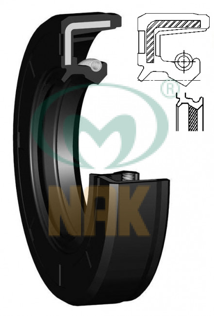 27*47*7 TCR FKM (VN803/C/S///) -- NAK -- 27411V (27x47x7; 1.063x1.85x0.276)