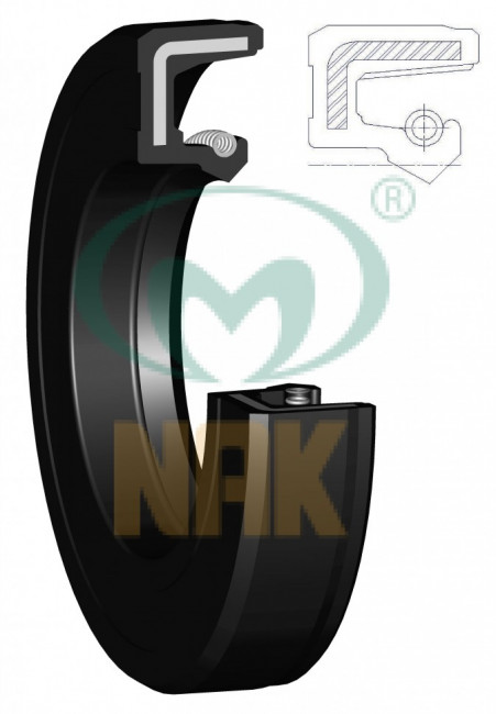 35*55*5 SF FKM (VK801/C/S///) -- NAK -- 22044V (35x55x5; 1.378x2.165x0.197)